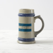 Light Blue Honduras glossy flag gifts Mug