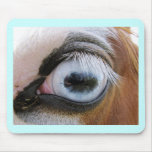 light blue horse eye mousepads