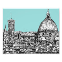Light blue Italian ink Photographic Print