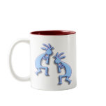 Light Blue Kokopelli Coffee Mugs