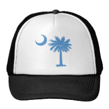Light Blue Palmetto Mesh Hat