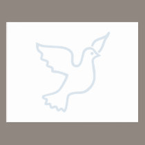 Light Blue Peace Dove postcards