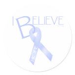 Light Blue Ribbon stickers