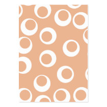 Light Brown and White Circles Pattern. Business Card Templates