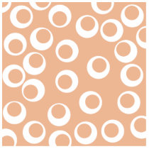 Light Brown and White Circles Pattern. Photo Cutout