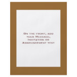 Light Brown border flyers