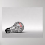 Light bulb idea posters