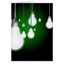 Light Bulbs Greeting Card