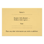 Light Coloured Seahorse on Gold Colour Background Personalized Invites