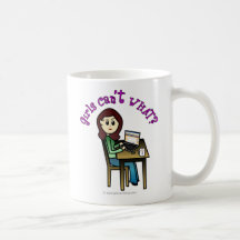 Light Computer Girl Mugs