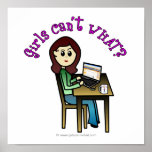 Light Computer Girl posters