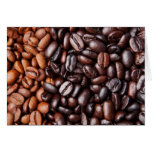 Light & Dark Roast Coffee Beans - Customized Blank Card