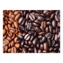 Light & Dark Roast Coffee Beans - Customized Blank Photo Print