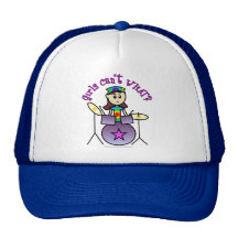 Light Drummer Girl Mesh Hat
