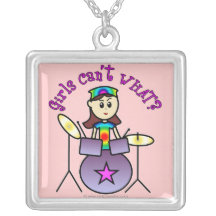 Light Drummer Girl Pendant
