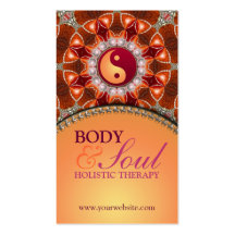 Light Energy  New Age Holistic Business Card