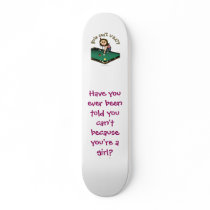 Light Female Billiards Player Skate Board Deck