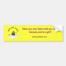 Light Female Kayaker Bumper Sticker