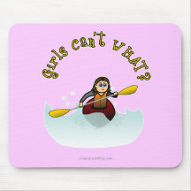 Light Female Kayaker Mouse Pad