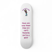 Light Female Saxophone Player Custom Skateboard