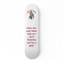 Light Female Scientist Skate Boards