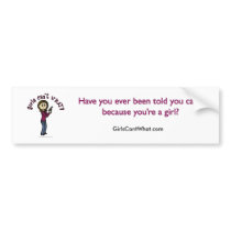 Light Female Sharpshooter Bumper Stickers