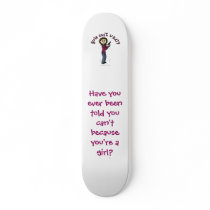 Light Female Sharpshooter Custom Skate Board