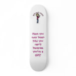 Light Female Sharpshooter skateboards