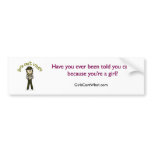 Light Female Sheriff in Brown Uniform Bumper Stickers