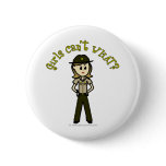 Light Female Sheriff in Brown Uniform Pin