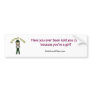 Light Female Sheriff in Green Uniform Bumper Stickers