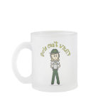 Light Female Sheriff in Green Uniform mugs