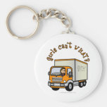 Light Female Truck Driver Key Chain