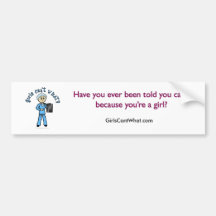 Light Female X-Ray Technologist Bumper Sticker