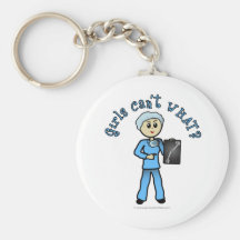 Light Female X-Ray Technologist Key Chain