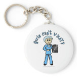 Light Female X-Ray Technologist keychains