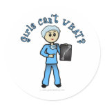 Light Female X-Ray Technologist stickers
