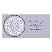 Light Flake Mandala Photo Card