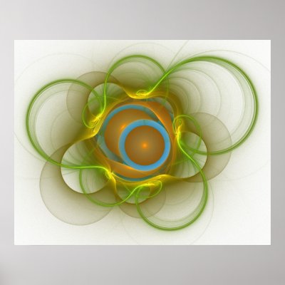 'Light Flame Abstract 114' Poster by SBricker