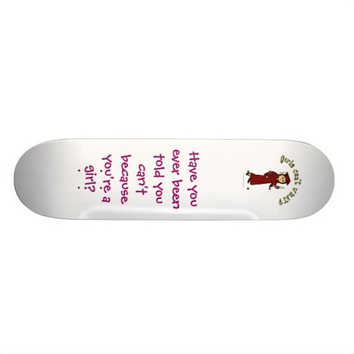 Light Girl Graduate in Red Cap and Gown Skateboard Decks