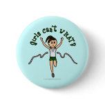 Light Girl Runner in Green Uniform Pins
