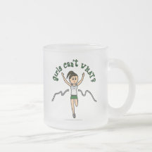 Light Girl Runner in Green Uniform Coffee Mug