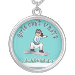 Light Girls Snowboarding Necklace