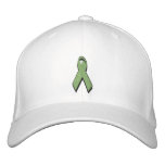 light green awareness ribbon embroidered hats