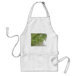 Light green branch apron