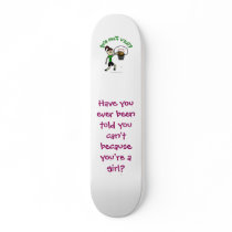 Light Green Girls Basketball Custom Skateboard