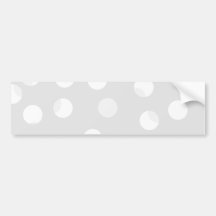 Light grey and white dotty pattern. bumper sticker