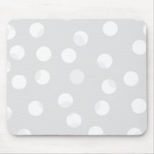 Light grey and white dotty pattern. mouse pads