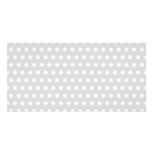 Light Grey and White Polka Dot Pattern. Customised Photo Card