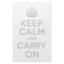 Light Grey Keep Calm and Carry On Personalized Stationery